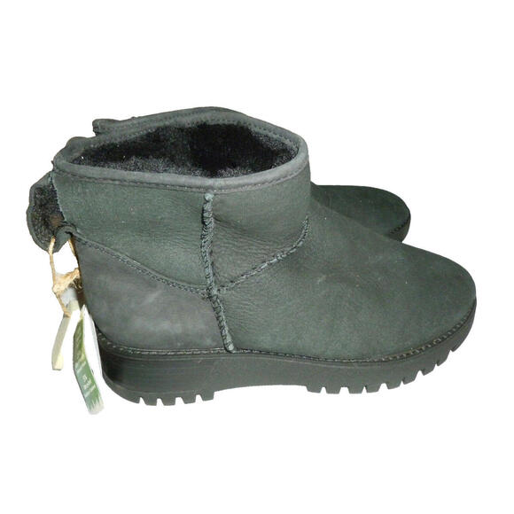 NEW Bionica Candia Black Comfort Ortholite Shearling Boots All Weather sz 9 - Picture 1 of 9